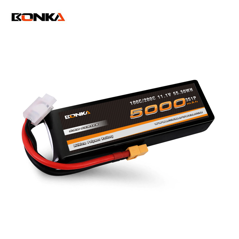 BONKA 5000mAh 100C 3S 11.1V Soft Pack for RC Car